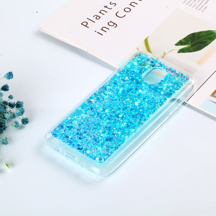 Colorful Glitter Powder Style Protective Soft Cover for Galaxy J3 (2018)