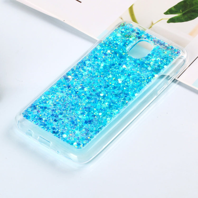 Colorful Glitter Powder Style Protective Soft Cover for Galaxy J3 (2018)