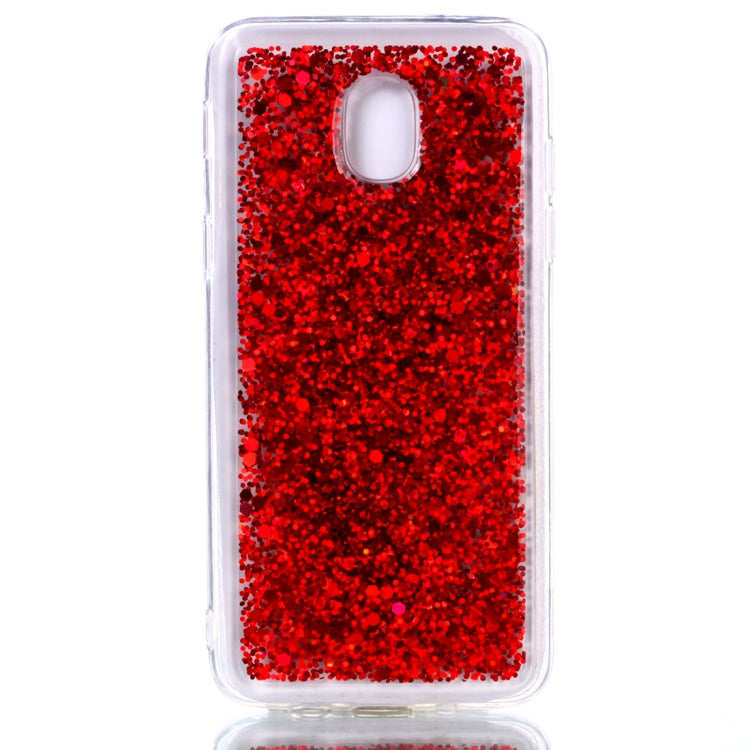 Colorful Glitter Powder Style Protective Soft Cover for Galaxy J3 (2018)