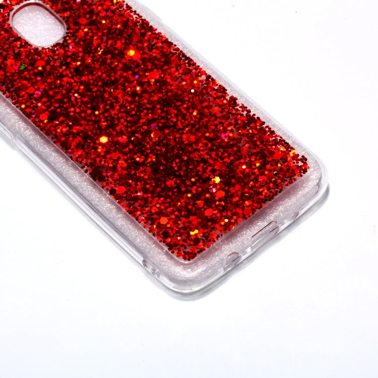 Colorful Glitter Powder Style Protective Soft Cover for Galaxy J3 (2018)