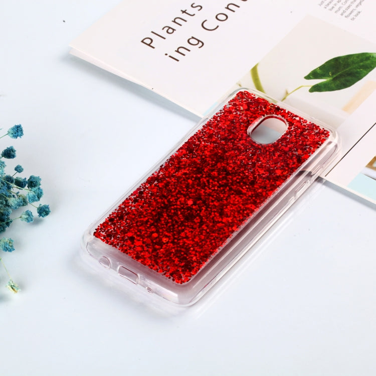 Colorful Glitter Powder Style Protective Soft Cover for Galaxy J3 (2018)