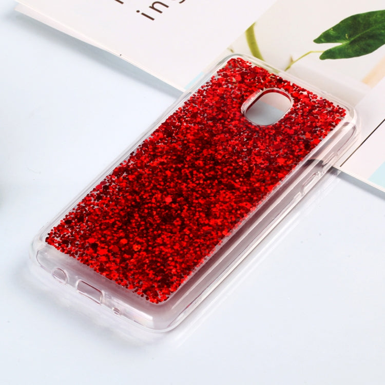 Colorful Glitter Powder Style Protective Soft Cover for Galaxy J3 (2018)