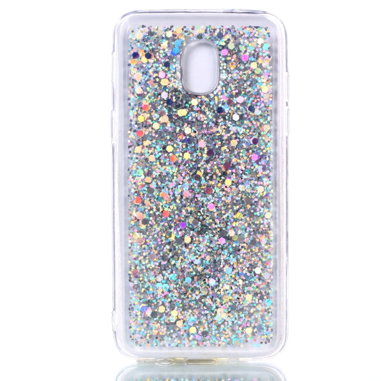 Colorful Glitter Powder Style Protective Soft Cover for Galaxy J3 (2018)