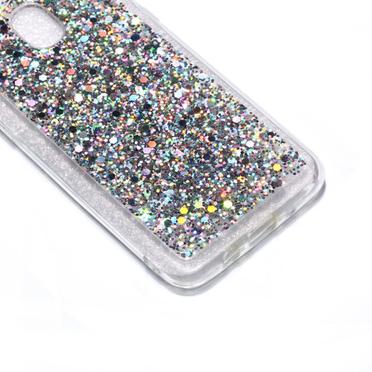 Colorful Glitter Powder Style Protective Soft Cover for Galaxy J3 (2018)