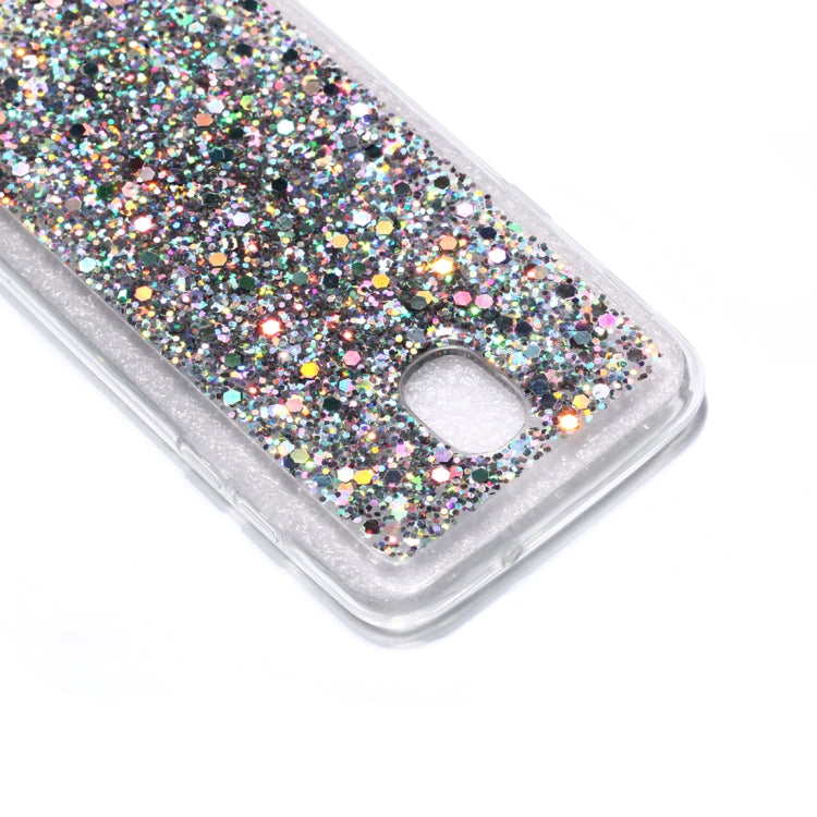 Colorful Glitter Powder Style Protective Soft Cover for Galaxy J3 (2018)