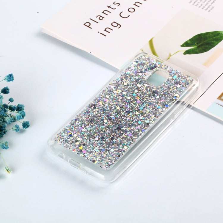 Colorful Glitter Powder Style Protective Soft Cover for Galaxy J3 (2018)