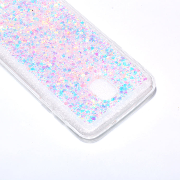 Colorful Glitter Powder Style Protective Soft Cover for Galaxy J3 (2018)