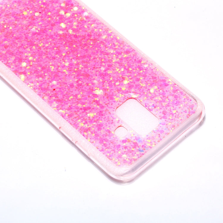 Colorful Glitter Powder Style Protective Soft Cover for Galaxy A6 (2018)