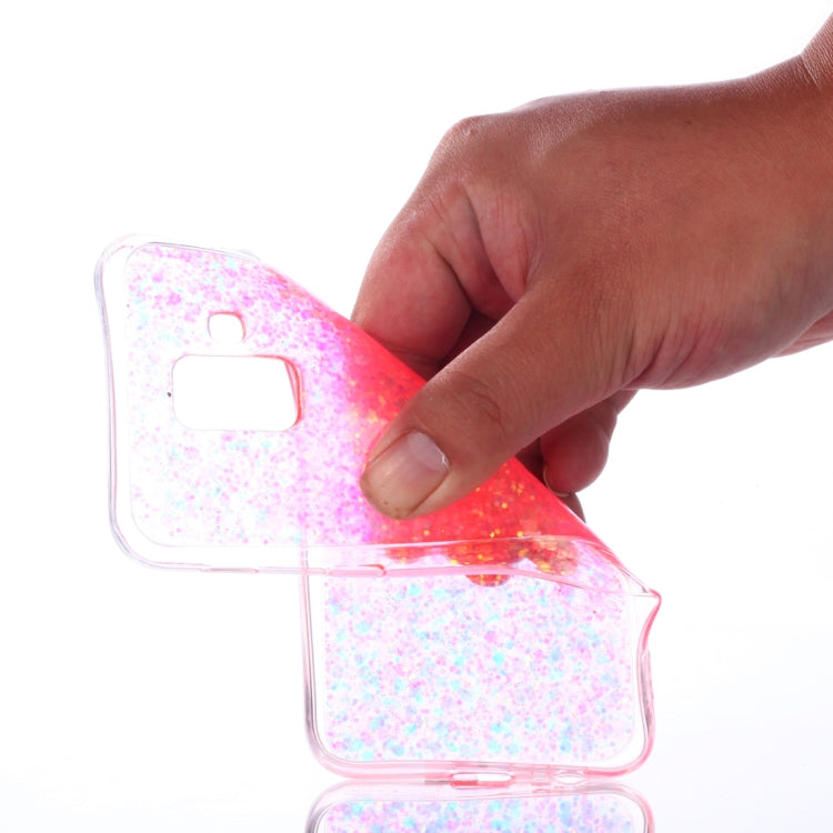 Colorful Glitter Powder Style Protective Soft Cover for Galaxy A6 (2018)