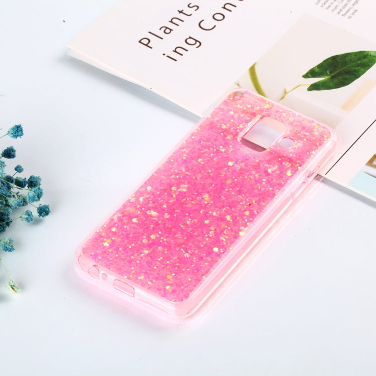 Colorful Glitter Powder Style Protective Soft Cover for Galaxy A6 (2018)