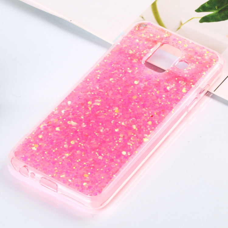 Colorful Glitter Powder Style Protective Soft Cover for Galaxy A6 (2018)
