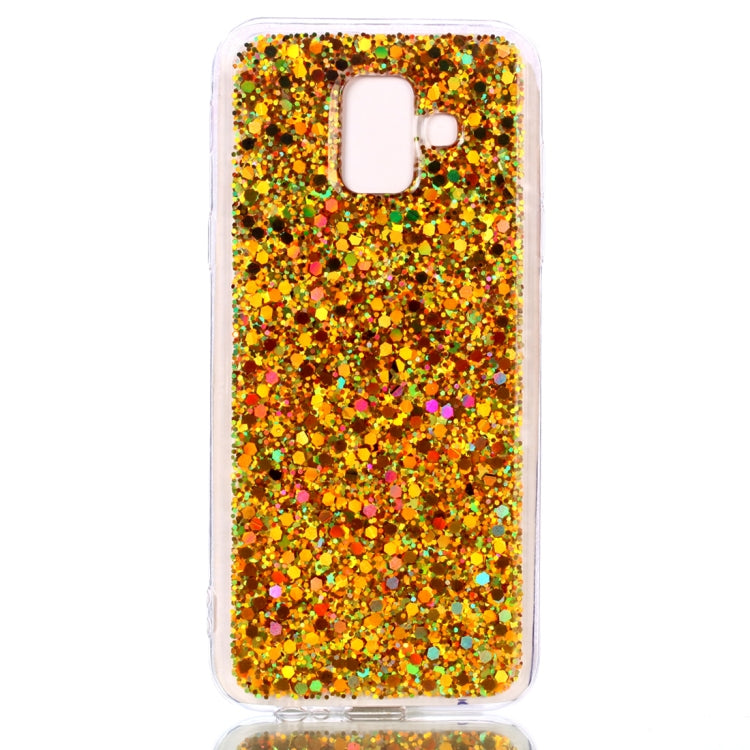 Colorful Glitter Powder Style Protective Soft Cover for Galaxy A6 (2018)