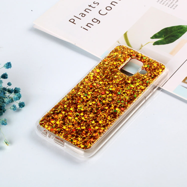 Colorful Glitter Powder Style Protective Soft Cover for Galaxy A6 (2018)