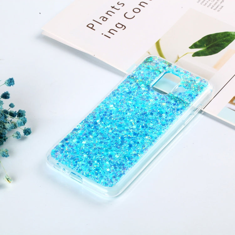Colorful Glitter Powder Style Protective Soft Cover for Galaxy A6 (2018)