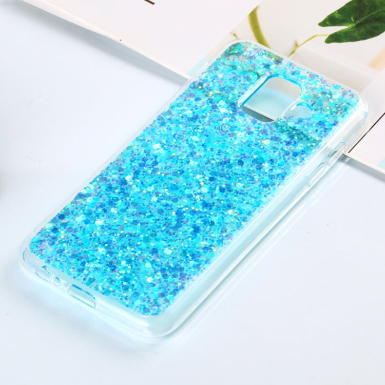 Colorful Glitter Powder Style Protective Soft Cover for Galaxy A6 (2018)