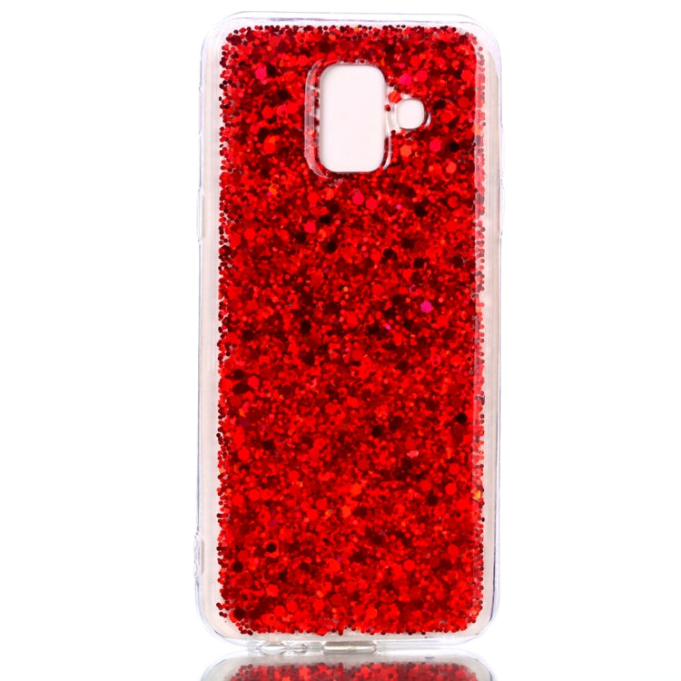 Colorful Glitter Powder Style Protective Soft Cover for Galaxy A6 (2018)