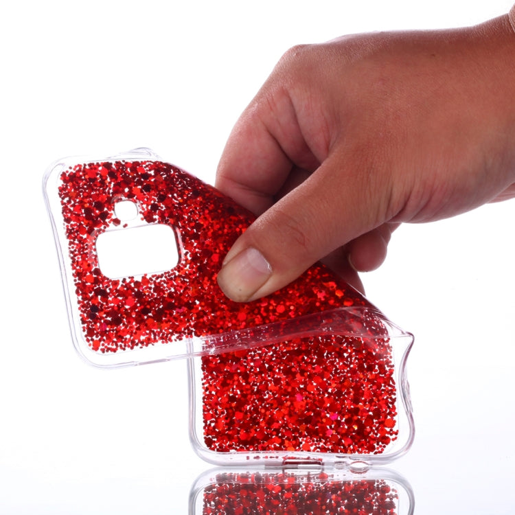 Colorful Glitter Powder Style Protective Soft Cover for Galaxy A6 (2018)
