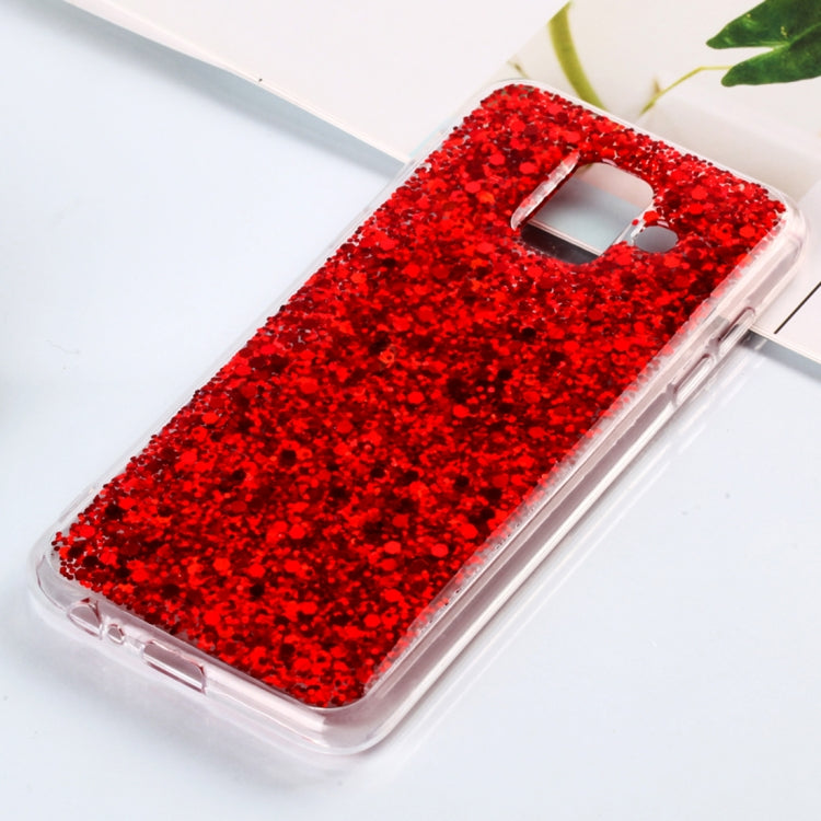 Colorful Glitter Powder Style Protective Soft Cover for Galaxy A6 (2018)