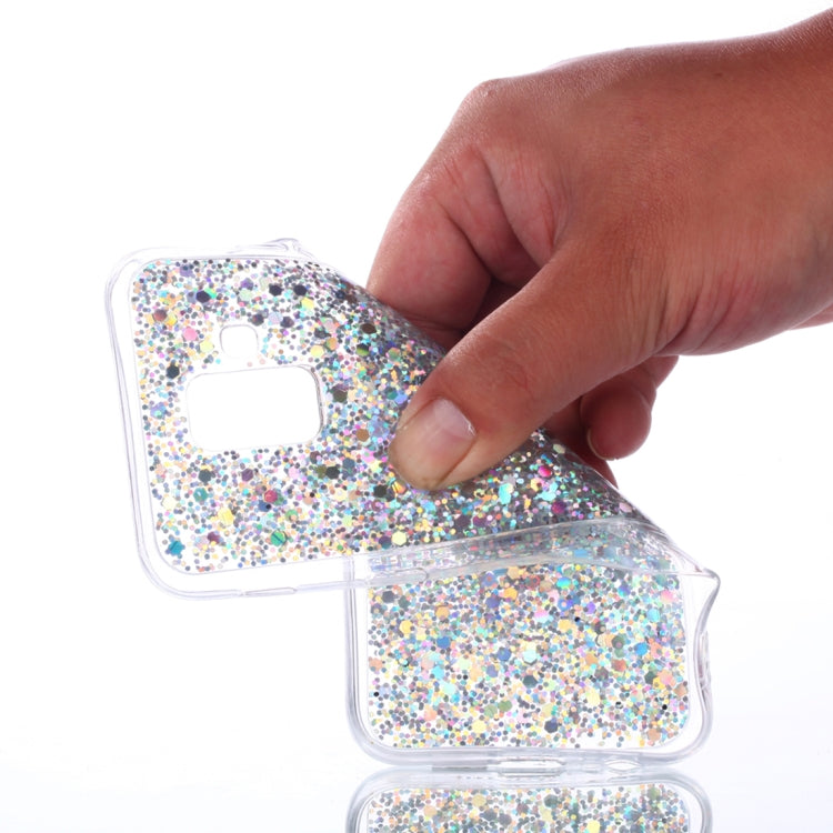 Colorful Glitter Powder Style Protective Soft Cover for Galaxy A6 (2018)