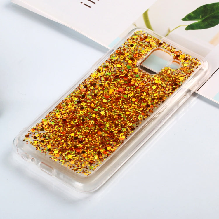 Colorful Glitter Powder Style Protective Soft Cover for Galaxy J6  ( EU  Version )