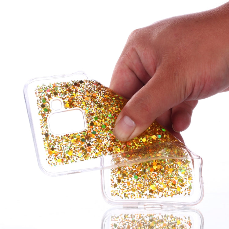 Colorful Glitter Powder Style Protective Soft Cover for Galaxy J6  ( EU  Version )
