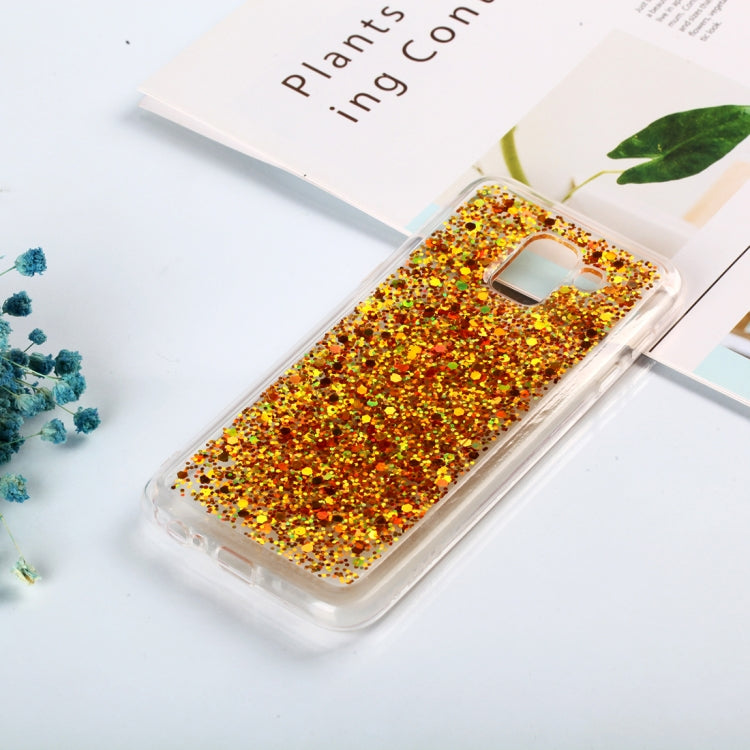 Colorful Glitter Powder Style Protective Soft Cover for Galaxy J6  ( EU  Version )