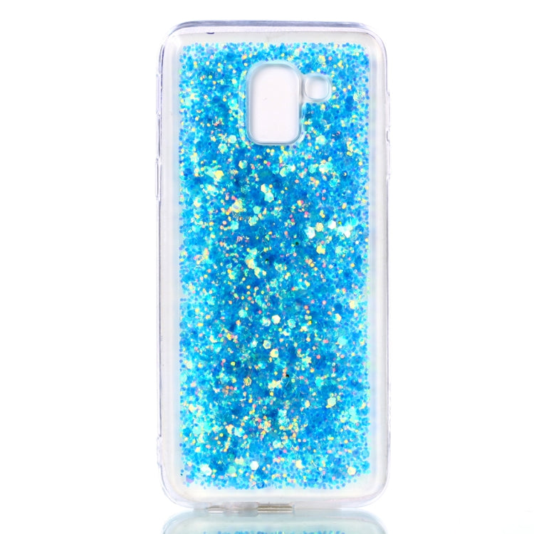 Colorful Glitter Powder Style Protective Soft Cover for Galaxy J6  ( EU  Version )