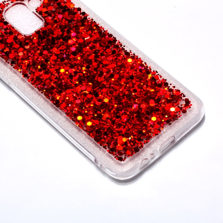 Colorful Glitter Powder Style Protective Soft Cover for Galaxy J6  ( EU  Version )