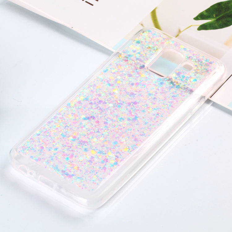 Colorful Glitter Powder Style Protective Soft Cover for Galaxy J6  ( EU  Version )