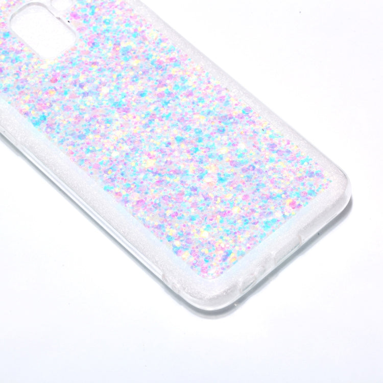 Colorful Glitter Powder Style Protective Soft Cover for Galaxy J6  ( EU  Version )