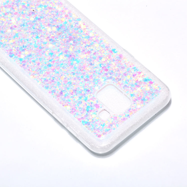 Colorful Glitter Powder Style Protective Soft Cover for Galaxy J6  ( EU  Version )
