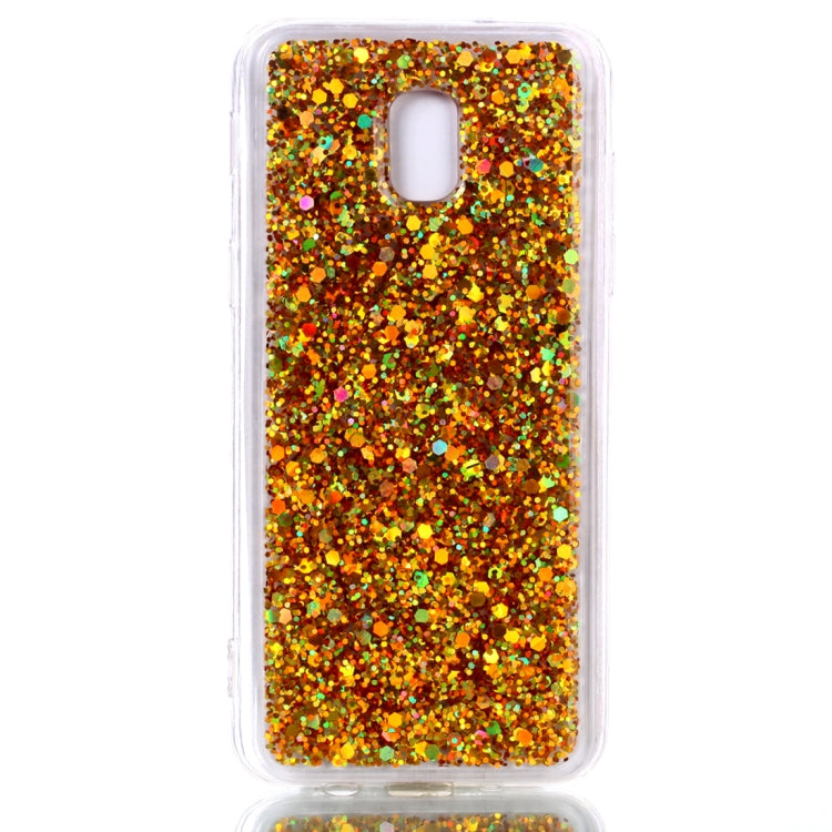 Colorful Glitter Powder Style Protective Soft Cover for Galaxy J4  ( US  Version )