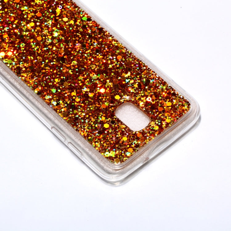 Colorful Glitter Powder Style Protective Soft Cover for Galaxy J4  ( US  Version )