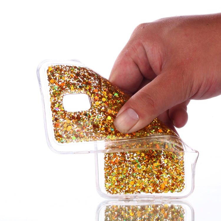 Colorful Glitter Powder Style Protective Soft Cover for Galaxy J4  ( US  Version )