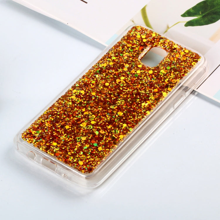 Colorful Glitter Powder Style Protective Soft Cover for Galaxy J4  ( US  Version )