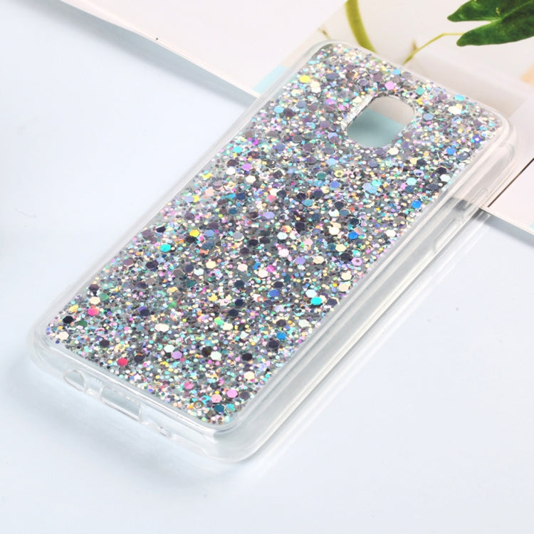 Colorful Glitter Powder Style Protective Soft Cover for Galaxy J4  ( US  Version )