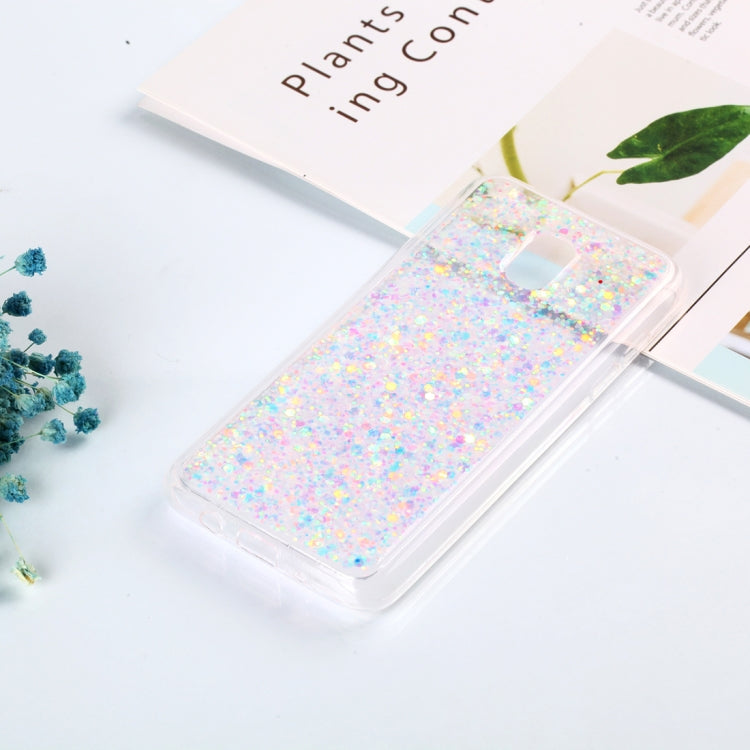 Colorful Glitter Powder Style Protective Soft Cover for Galaxy J4  ( US  Version )