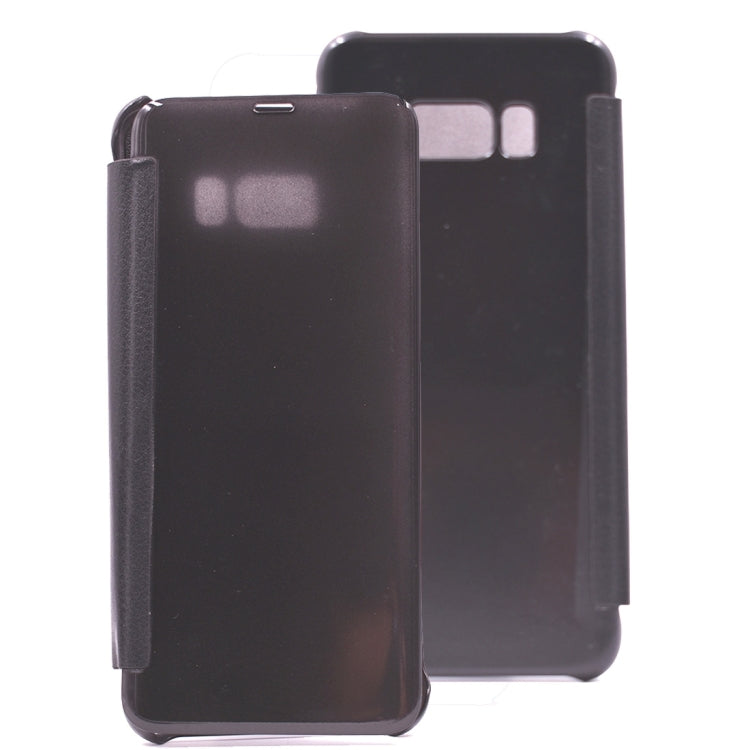 For Galaxy S8 PU + PC High Transparency Frosted Horizontal Flip Leather Case with Sleep / Wake-up Function