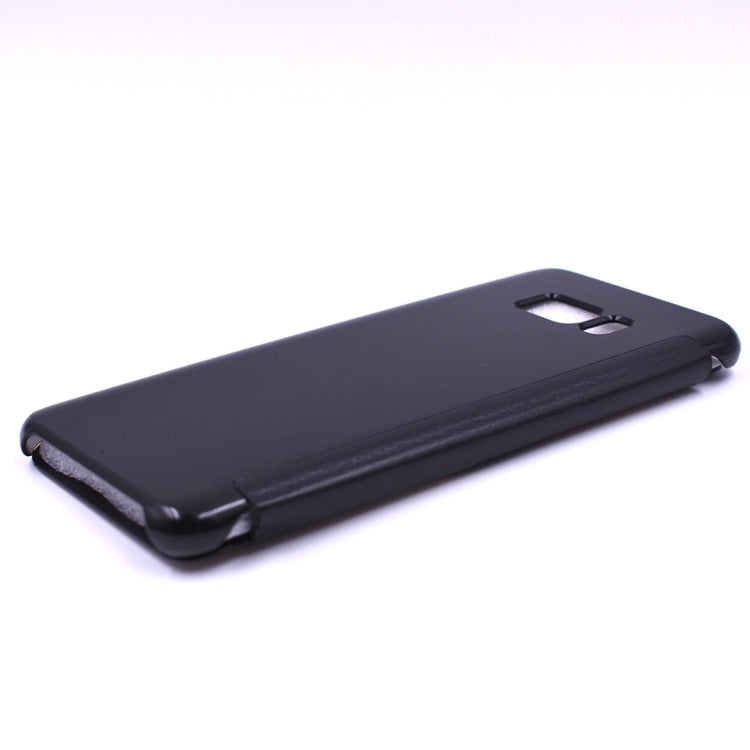 For Galaxy S8 PU + PC High Transparency Frosted Horizontal Flip Leather Case with Sleep / Wake-up Function