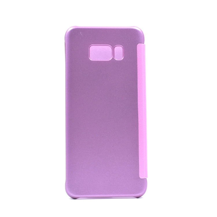For Galaxy S8 PU + PC High Transparency Frosted Horizontal Flip Leather Case with Sleep / Wake-up Function