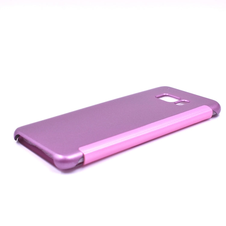 For Galaxy S8 PU + PC High Transparency Frosted Horizontal Flip Leather Case with Sleep / Wake-up Function