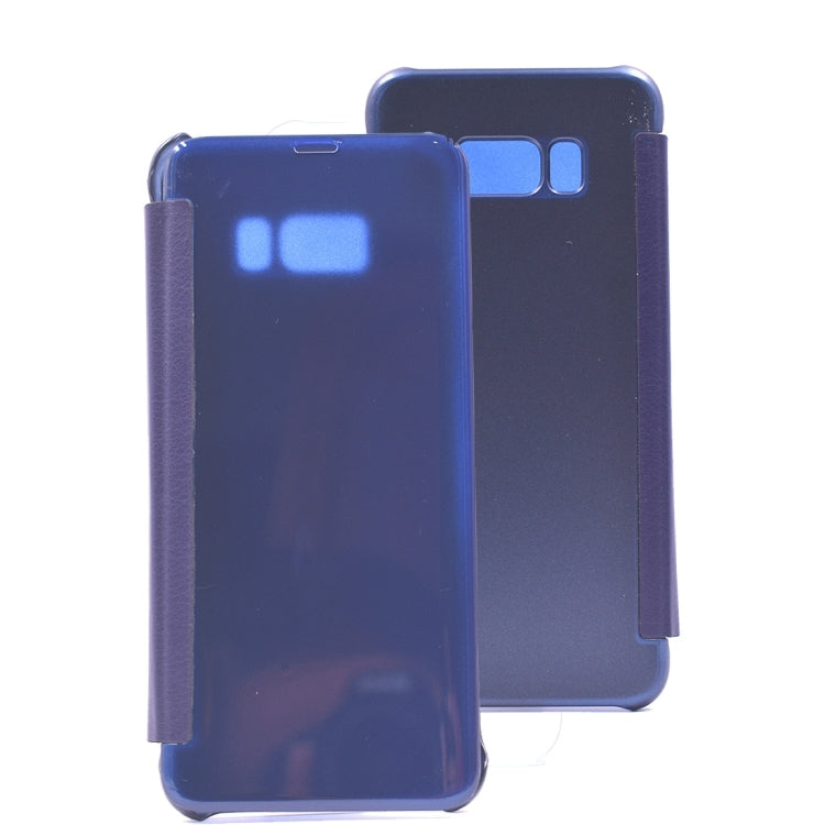 For Galaxy S8+ / G9550 PU + PC High Transparency Frosted Horizontal Flip Leather Case with Sleep / Wake-up Function