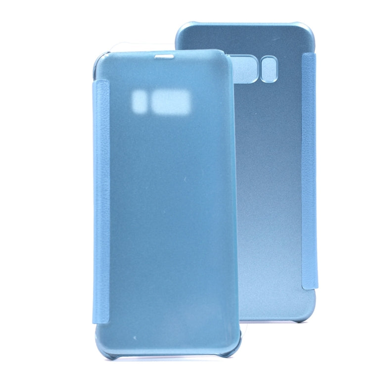 For Galaxy S8+ / G9550 PU + PC High Transparency Frosted Horizontal Flip Leather Case with Sleep / Wake-up Function