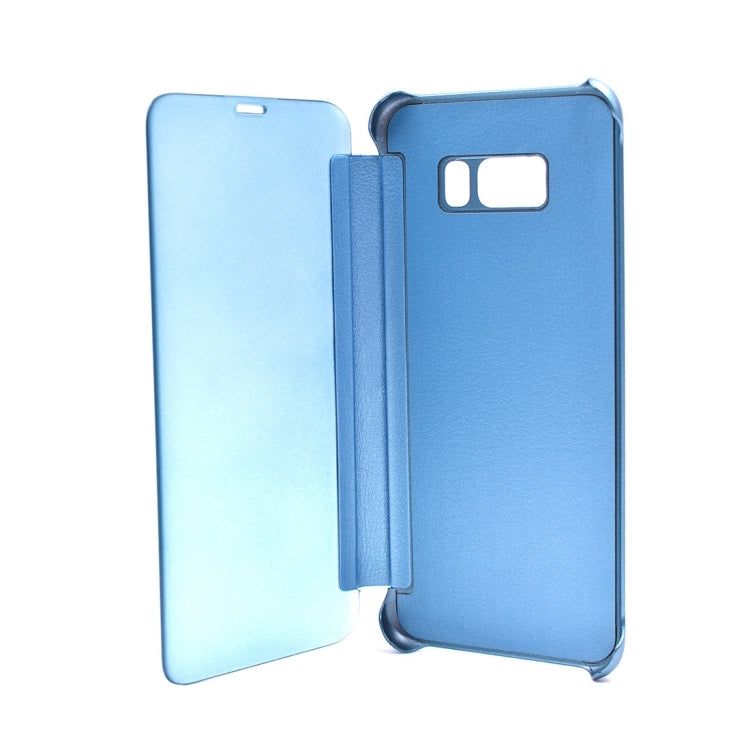 For Galaxy S8+ / G9550 PU + PC High Transparency Frosted Horizontal Flip Leather Case with Sleep / Wake-up Function