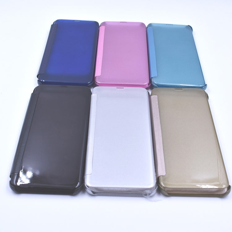 For Galaxy S8+ / G9550 PU + PC High Transparency Frosted Horizontal Flip Leather Case with Sleep / Wake-up Function