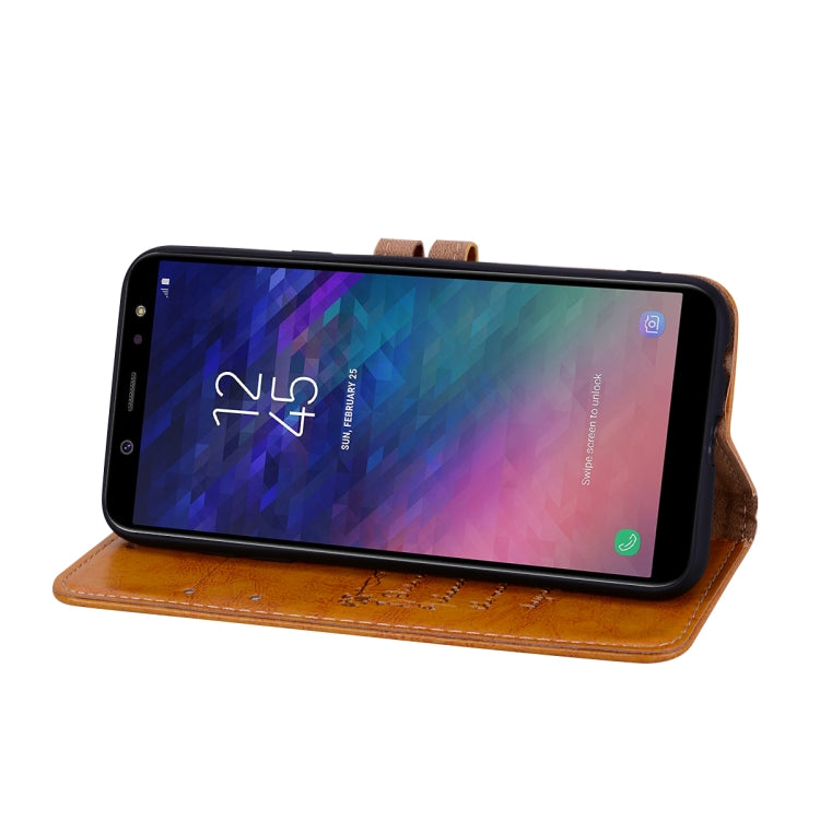 Business Style Oil Wax Texture Horizontal Flip Leather Case for Galaxy A6 (2018), with Holder & Card Slots & Wallet