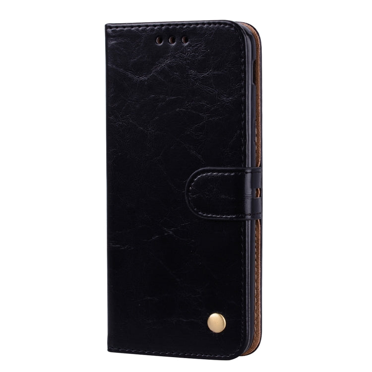 Business Style Oil Wax Texture Horizontal Flip Leather Case for Galaxy J6 (EU Version) (2018), with Holder & Card Slots & Wallet