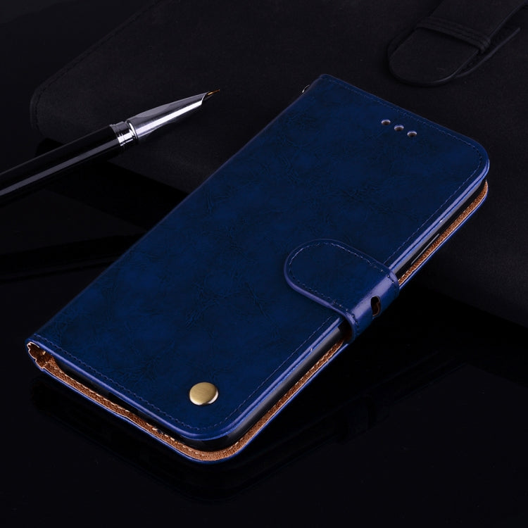 Business Style Oil Wax Texture Horizontal Flip Leather Case for Galaxy J6 (EU Version) (2018), with Holder & Card Slots & Wallet