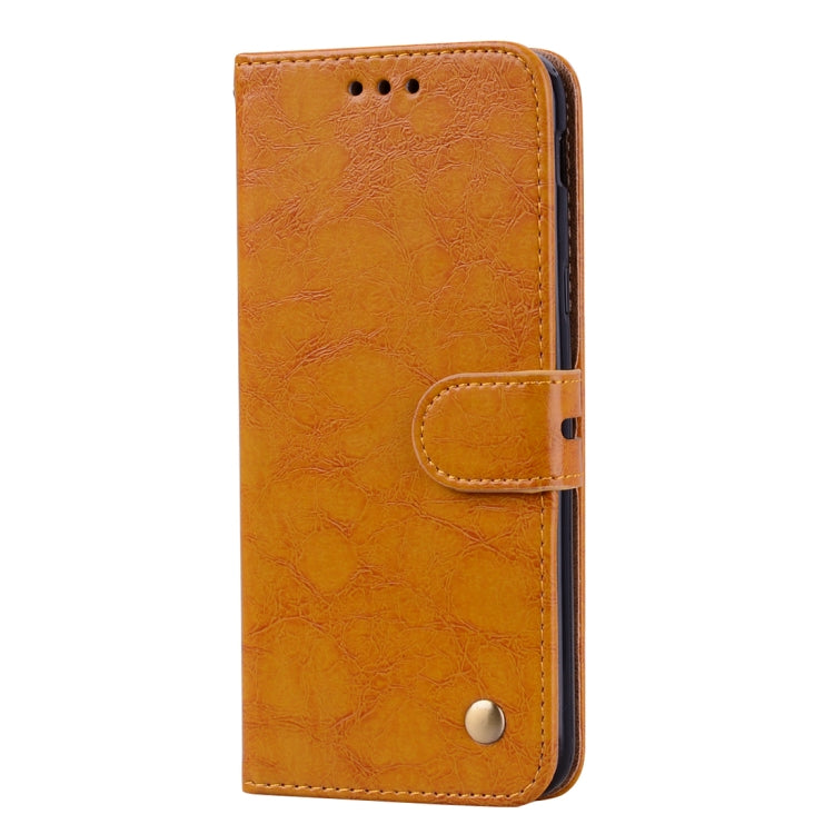 Business Style Oil Wax Texture Horizontal Flip Leather Case for Galaxy J6 (EU Version) (2018), with Holder & Card Slots & Wallet