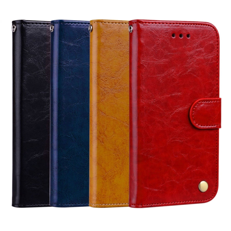 Business Style Oil Wax Texture Horizontal Flip Leather Case for Galaxy J6 (EU Version) (2018), with Holder & Card Slots & Wallet